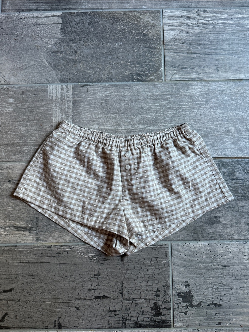 Coco & Shay Plaid Mini Shorts